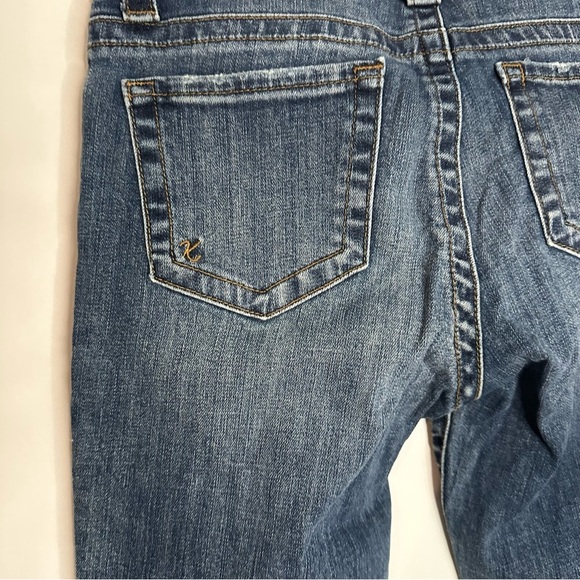 🎆 Kut from the Kloth mid rise slim straight skinny jeans medium wash 2 designer - Picture 3 of 9